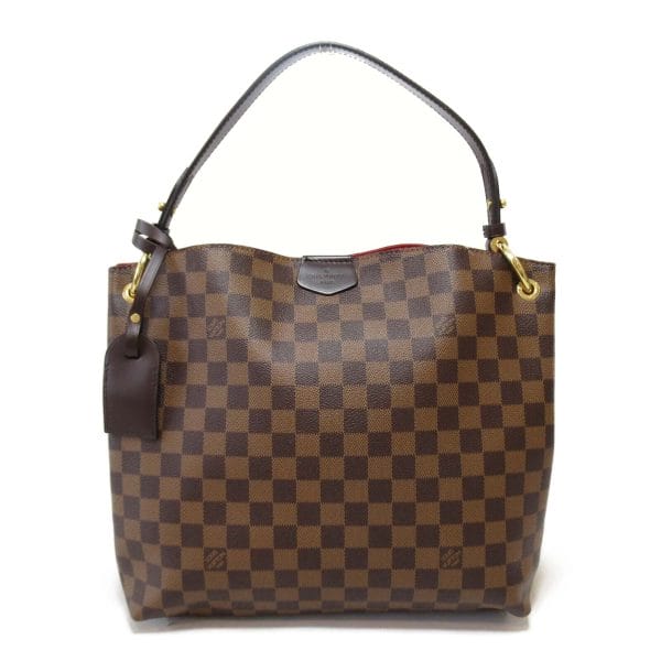 s l1600 LOUIS VUITTON Graceful PM Shoulder Bag Damier Ebene canvas