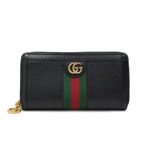 s l1600   2022 11 15T101757179 Gucci Wallet Leather Ophidia Zip Around Sherry Line Long Black