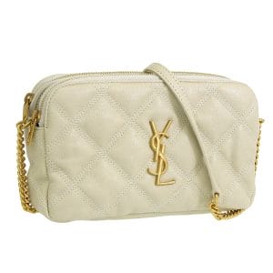 1 Saint Laurent Beige Leather Shoulder Bag