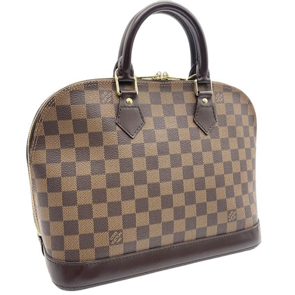 2 Louis Vuitton Alma Damier Canvas Handbag