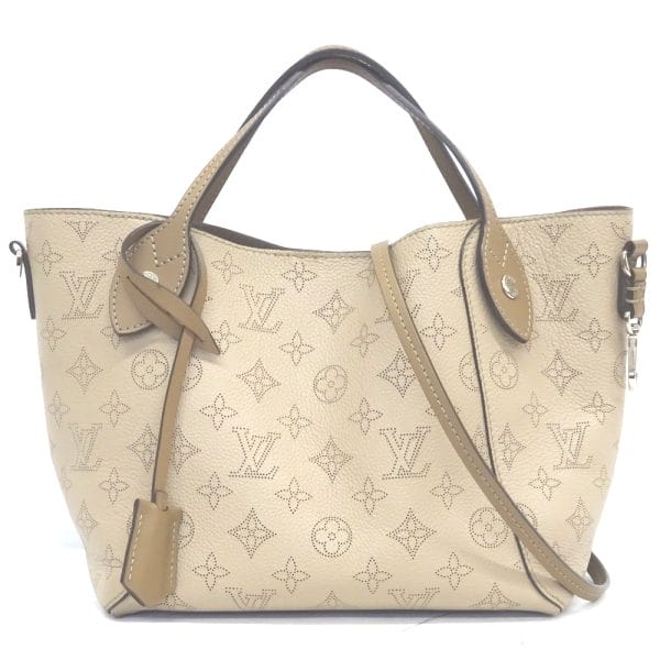 justbag01 Louis Vuitton Handbag 2way Leather Mahina Hina PM Magnolia Beige