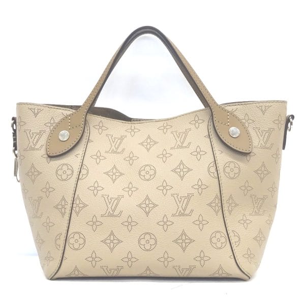 justbag02 Louis Vuitton Handbag 2way Leather Mahina Hina PM Magnolia Beige