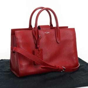 justbag01 Saint Laurent Cover Gorge Leather Shoulder Bag Red