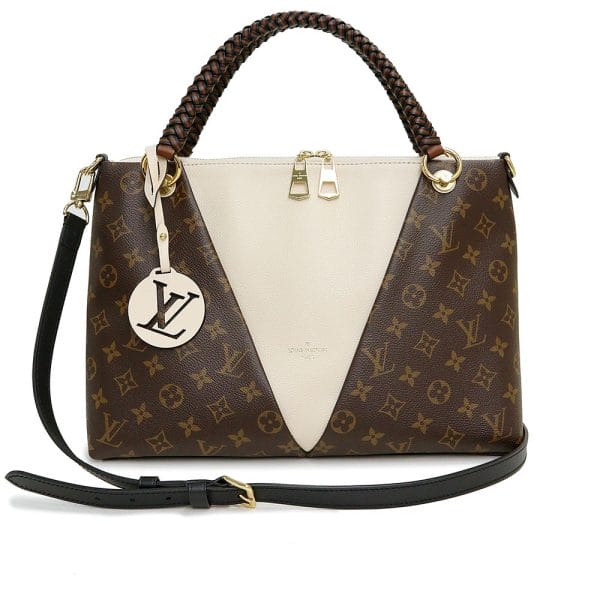 1 Louis Vuitton V Tote MM 2way Shoulder Bag Diagonal Monogram