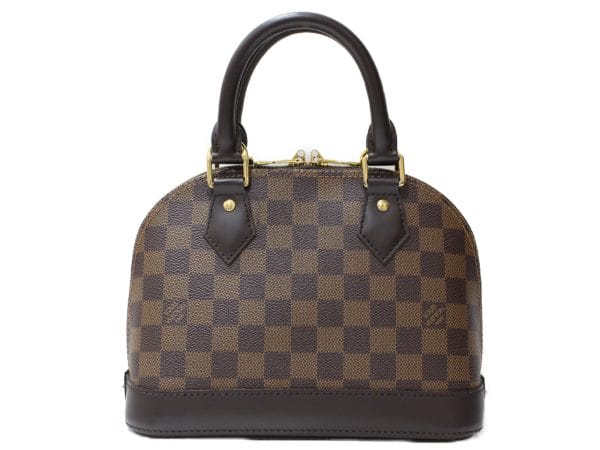 4 Louis Vuitton Alma BB Handbag Shoulder Bag Damier Ebene Brown