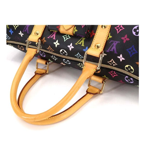 5 Louis Vuitton Monogram Multicolor Keepall 45 Boston Bag Noir