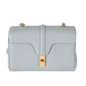 120845 fv fcaf9fe7 02d4 4e26 811b ce5f5007a6dd Celine Arctic Blue Supple Grained Calfskin Teen Soft 16 Bag