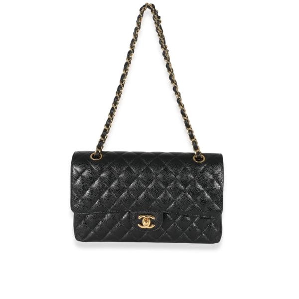 132549 bv Chanel Black Caviar Medium Classic Double Flap Bag