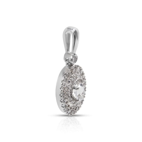 036035 sv e6c3f590 0a0e 4356 9560 148854e7a685 BRAND NEW Diamond  White Topaz Pendant in 14k White Gold 027 CTW