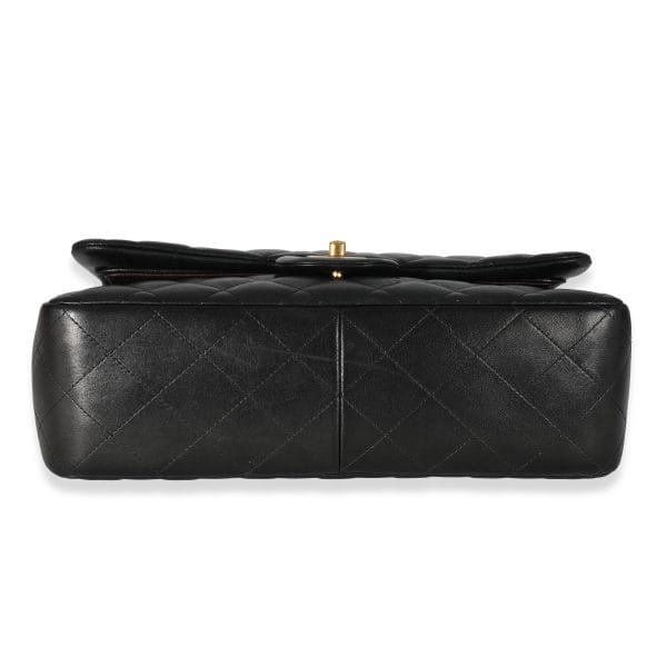 132321 box 67c7439f 712a 4892 b41b d2c397677e0d Chanel Black Quilted Lambskin Jumbo Classic Double Flap Bag