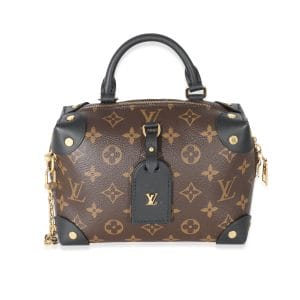 133574 fv Louis Vuitton Neonoe Monogram Canvas Drawstring Bag Brown