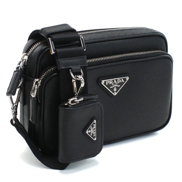 1 Prada Saffiano Shoulder Bag Nero Black