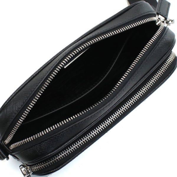 3 Prada Saffiano Shoulder Bag Nero Black