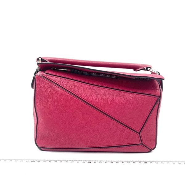 Loewe Loewe Puzzle bag small raspberry pink leather