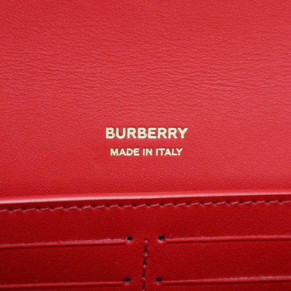 200007023019 9 BURBERRY TB Quilted Leather Lola Wallet 2way Lambskin Crossbody Shoulder Bag Bright Red