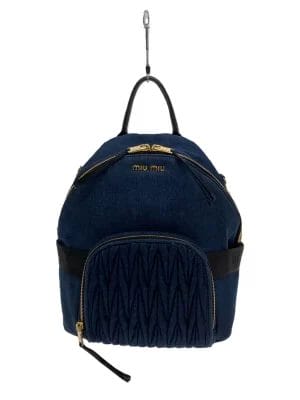 2320384166931 01 MIU MIU IDG Denim Backpack