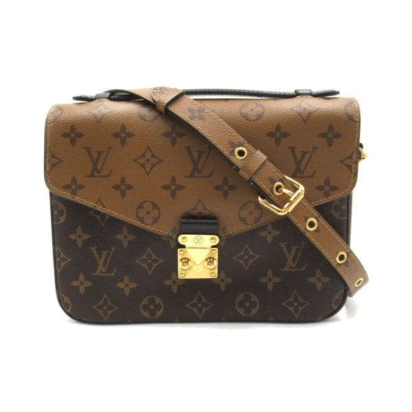 2101217849111 1 Louis Vuitton Womens Pochette Metis 2 Way Shoulder Bag PVC Coated Canvas Monogram Brown