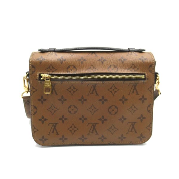 2101217849111 2 Louis Vuitton Womens Pochette Metis 2 Way Shoulder Bag PVC Coated Canvas Monogram Brown