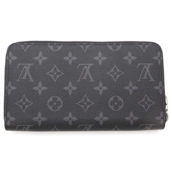 m82081 03 Louis Vuitton Long Wallet Monogram Eclipse Zippy Organizer NM M82081  Noir