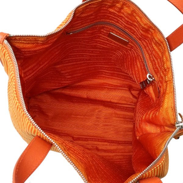 12400239 5 Prada Tote Bag Canvas Orange