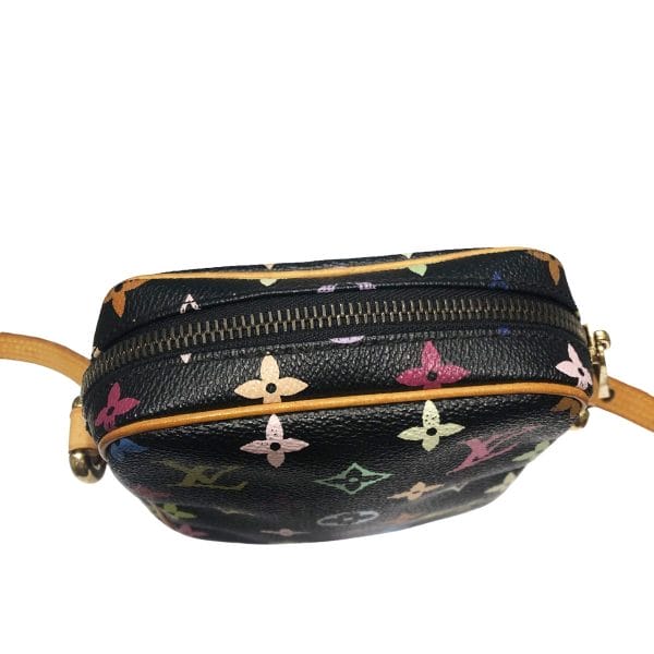 23022570 07 Louis Vuitton Lift Monogram Multicolor Noir Black Leather Canvas Shoulder Bag