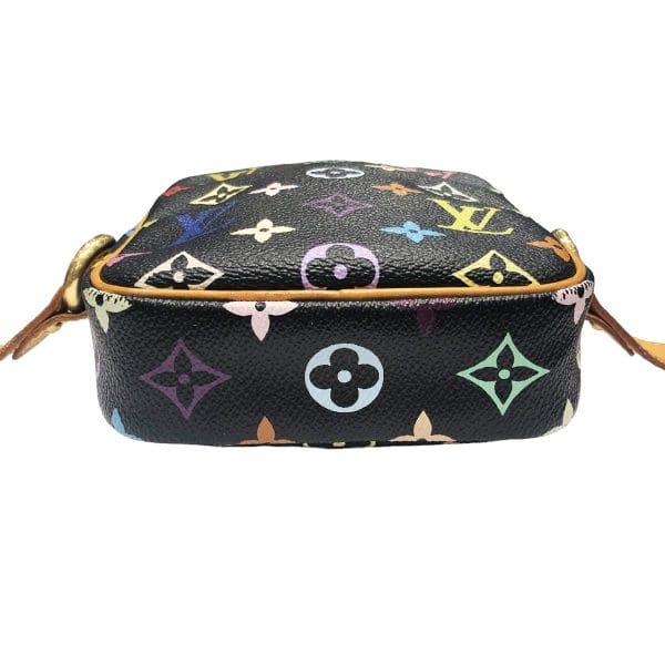 23022570 08 Louis Vuitton Lift Monogram Multicolor Noir Black Leather Canvas Shoulder Bag