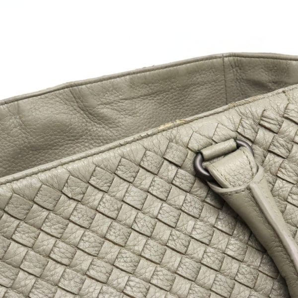 12370839 9 Bottega Veneta Intrecciato Leather Tote Bag Gray