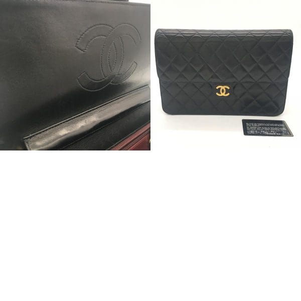 2101217989541 10c Chanel Matelasse Push Lock Bag Black