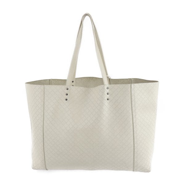 2230063007142 3 Bottega Veneta Intreccio Mirage Leather Tote Bag Ivory