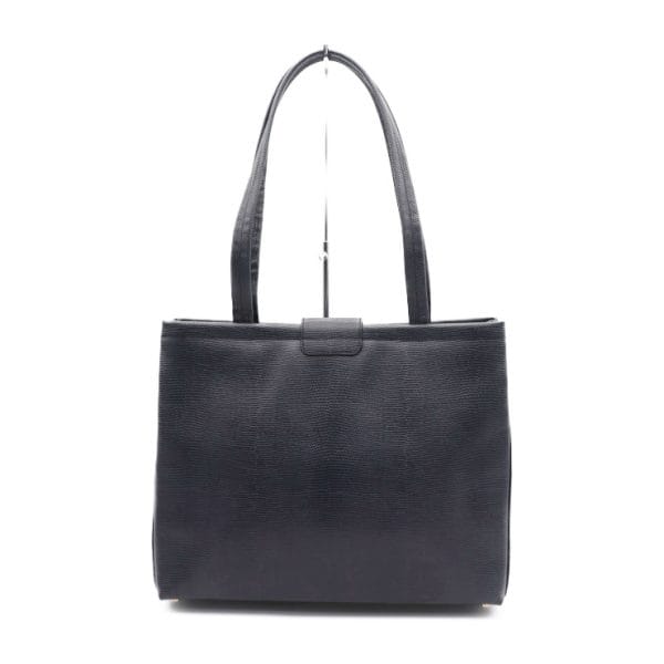 922053007257 3 Salvatore Ferragamo Vara Leather Tote Bag Navy