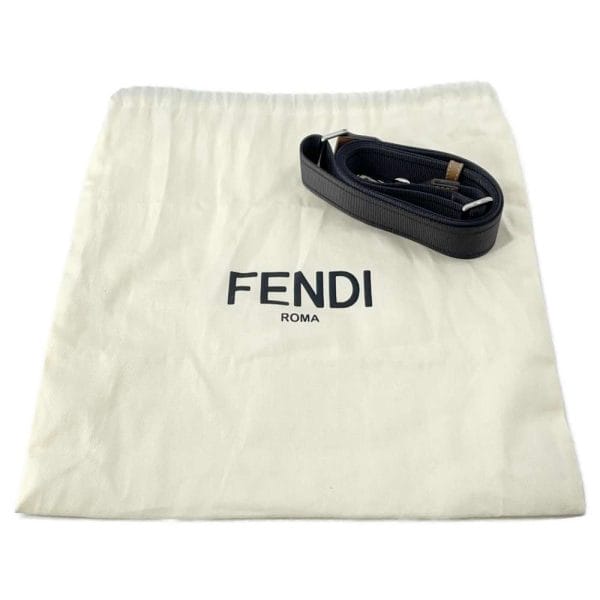 9586154 12 Fendi Logo Soft Trunk Baguette 2way Shoulder Bag