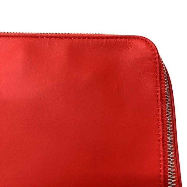 f17692 8 Bottega Veneta Hand Pouch Leather Red