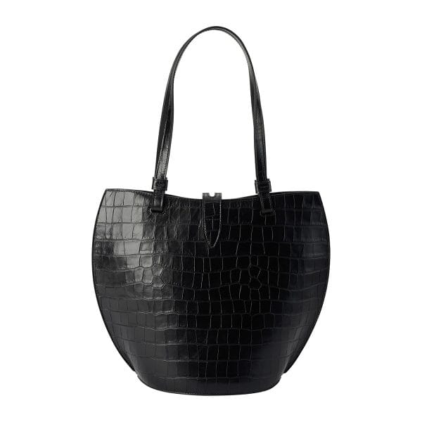 gfuzwb009904824 2 Furla Unica Leather Tote Bag Black