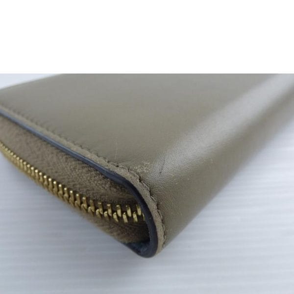 08923 6 Gucci Bamboo Round Zipper Long Wallet