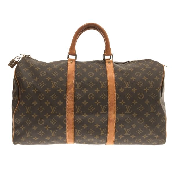 37214120 1 Louis Vuitton Keepall Monogram Canvas Boston Bag Brown