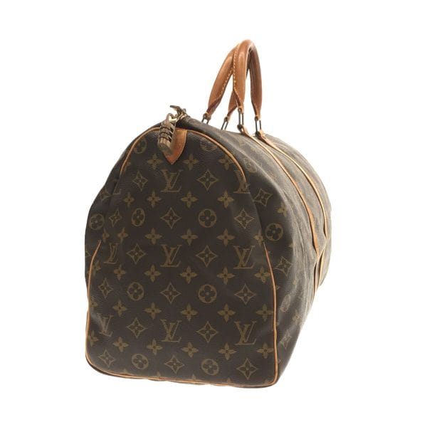 37214120 2 Louis Vuitton Keepall Monogram Canvas Boston Bag Brown