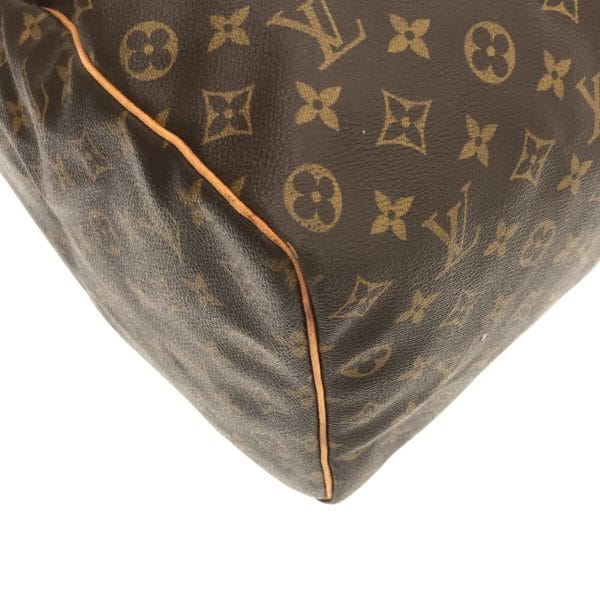 37214120 5 Louis Vuitton Keepall Monogram Canvas Boston Bag Brown