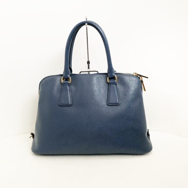 37799673 3 Prada Handbag Saffiano Leather Navy