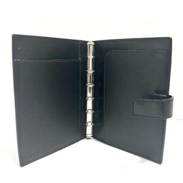 37956364 3 Gucci Leather Notebook Black