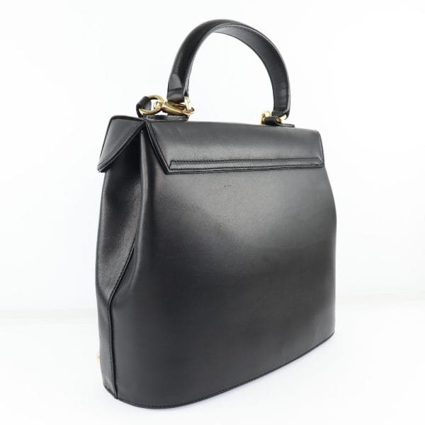 61160434 3 Salvatore Ferragamo 2WAY Shoulder Handbag Calf Black