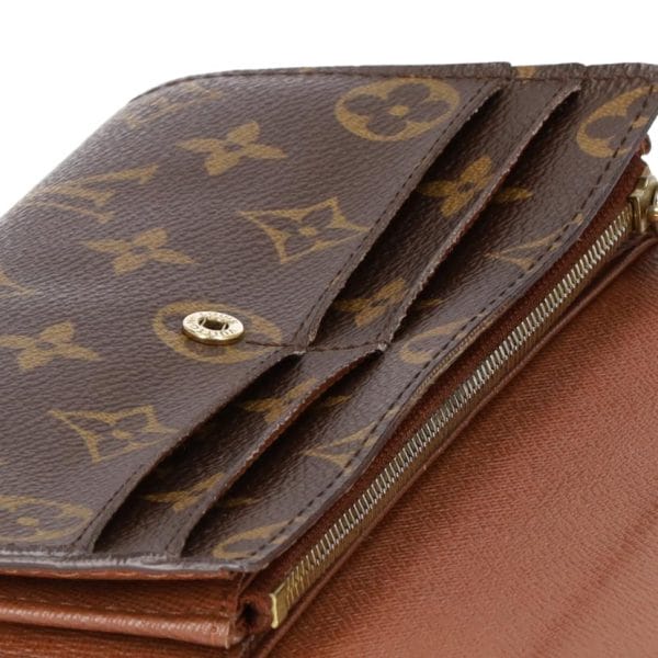 74537 6 Louis Vuitton Old Portefeuille Sarah Monogram Wallet Brown