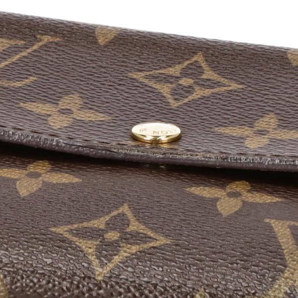 74537 7 Louis Vuitton Old Portefeuille Sarah Monogram Wallet Brown