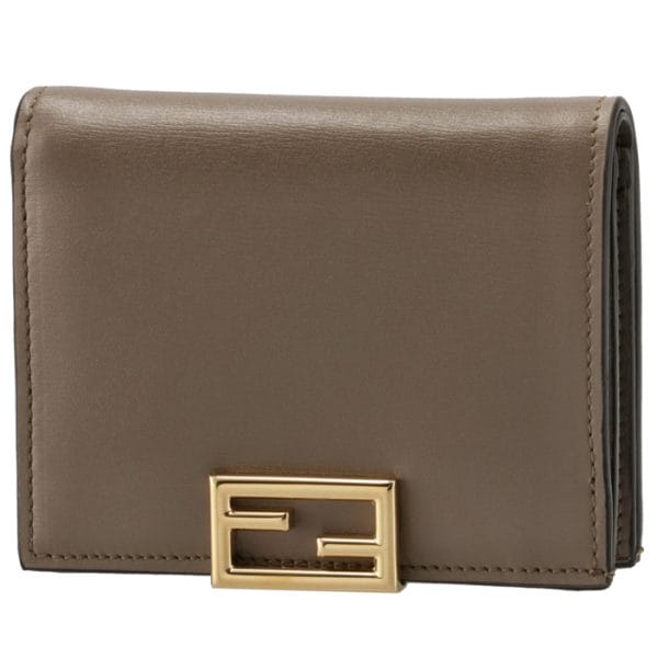 8m0420ahm0f1f1m FENDI Baguette Bifold Wallet Brown