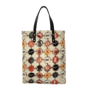 a3vib2di7ven 1 Burberry London Bottle Cap Print Tote Bag Nylon Multicolor