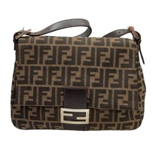 1002100912855 1 Celine Boogie Macadam Pattern Handbag GrayWhite