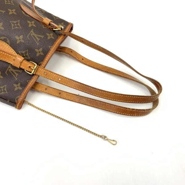 1016003293454 3 LOUIS VUITTON Monogram Bucket PM Shoulder Bag Brown