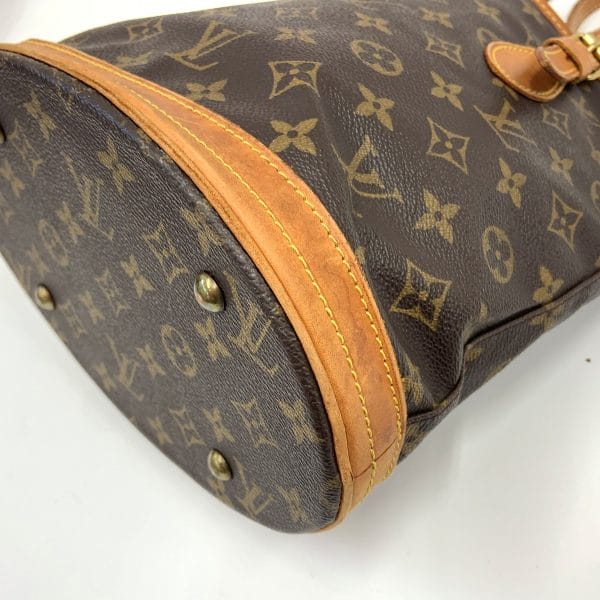 1016003293454 5 LOUIS VUITTON Monogram Bucket PM Shoulder Bag Brown