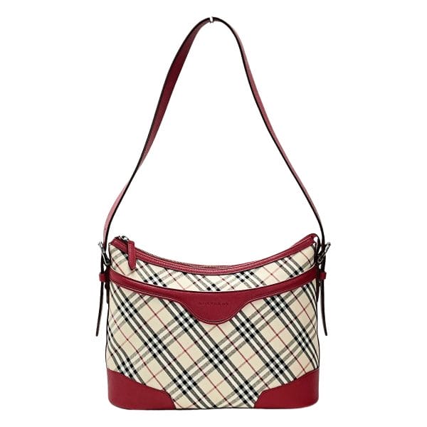 1017004116223 1 rbg BURBERRY Nova Check Red One Shoulder Bag