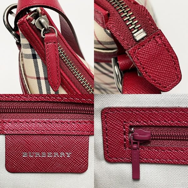 1017004116223 6 BURBERRY Nova Check Red One Shoulder Bag