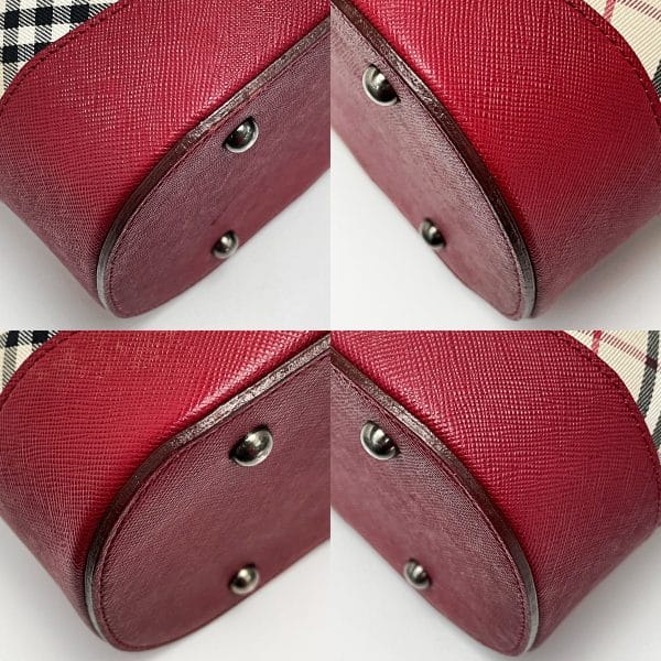 1017004116223 8 BURBERRY Nova Check Red One Shoulder Bag